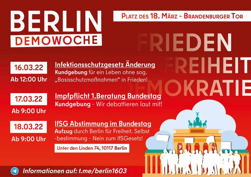 Schwerin Schweig Nicht | DEMO - Für lebenswertere Zukunft | Für freie Gesundheit | Frieden & Zusammenhalt | Gemeinsam durch alle Krisen - Demo Berlin